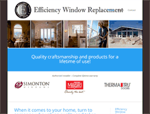 Tablet Screenshot of efficiencywindow.com